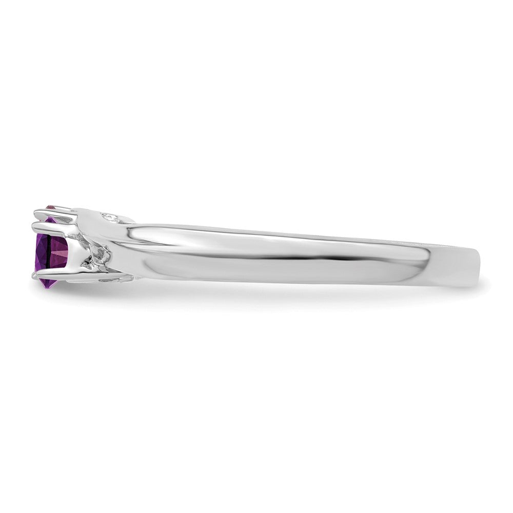 Sterling Silver Rhodium-plated Family Jewelry Ring