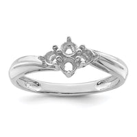 Sterling Silver Rhodium-plated Synthetic 4 Stone Mother's Ring