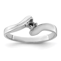 Sterling Silver Rhodium-plated Synthetic 3 Stone Mother's Ring