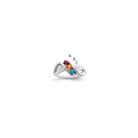 Sterling Silver Rhodium-plated Family Jewelry Mounting