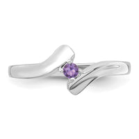 Sterling Silver Rhodium-plated Family Jewelry Ring