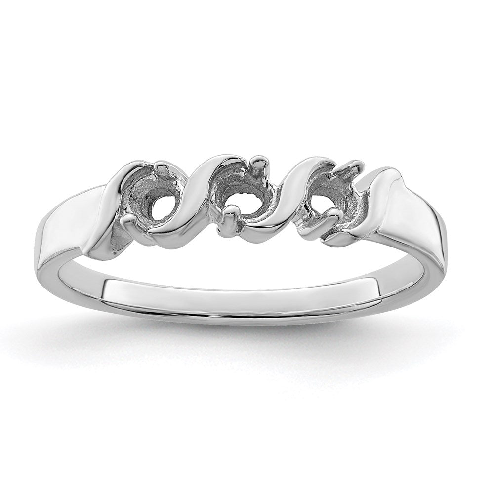 Sterling Silver Rhodium-plated Family Jewelry Ring