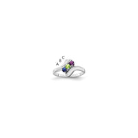 Sterling Silver Rhodium-plated Family Jewelry Mounting
