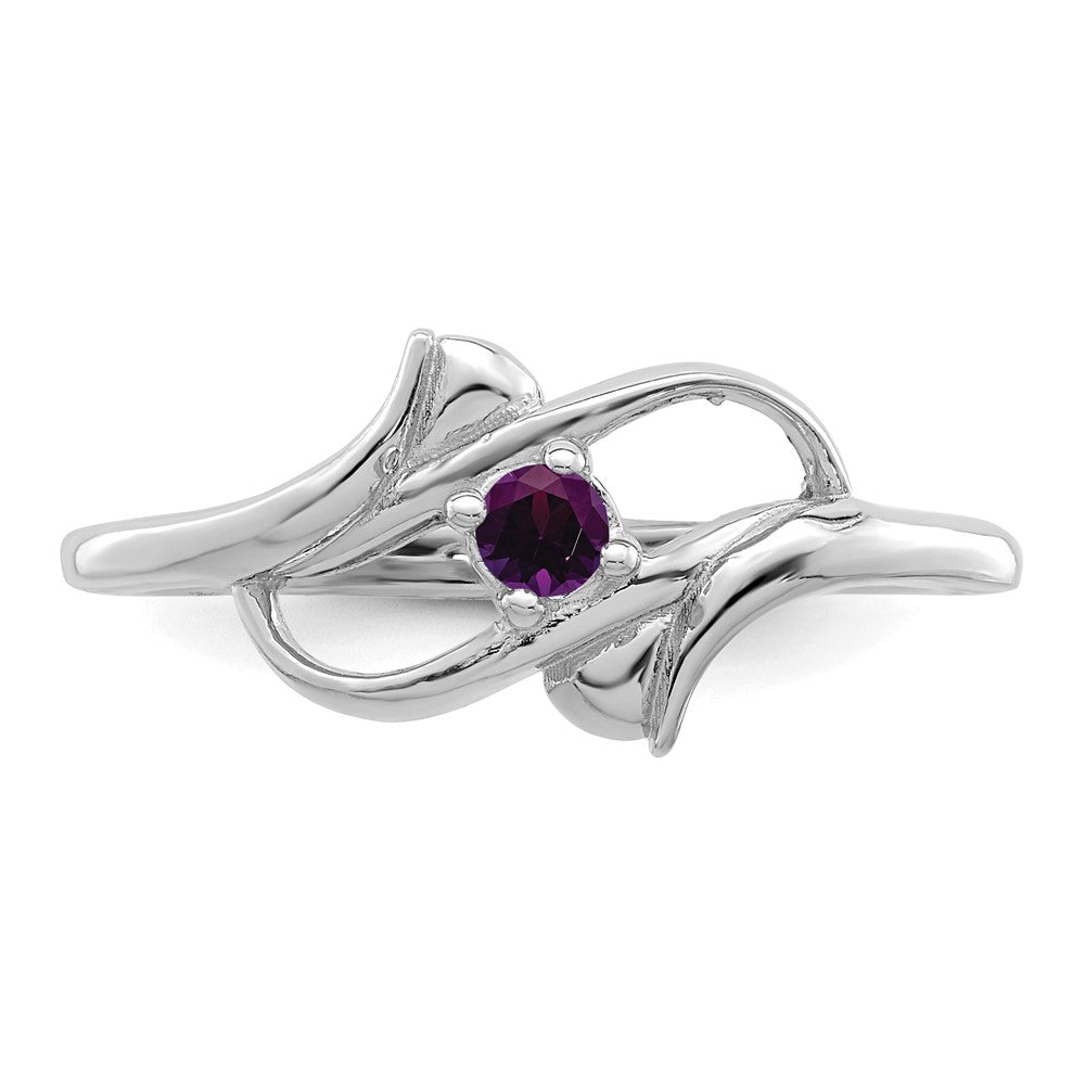 Sterling Silver Rhodium-plated family jewelry ring