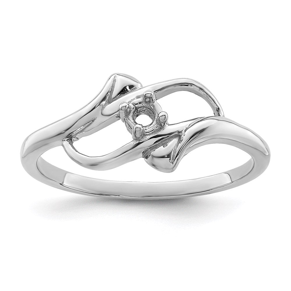 Sterling Silver Rhodium-plated family jewelry ring