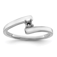 Sterling Silver Rhodium-plated Family Jewelry Mounting