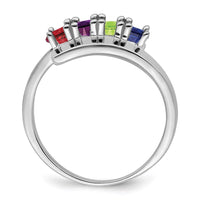 Sterling Silver Rhodium-plated Family Jewelry Mounting