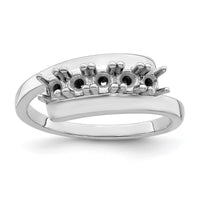 Sterling Silver Rhodium-plated Family Jewelry Ring