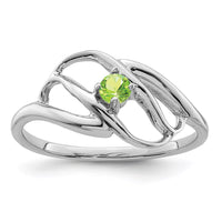 Sterling Silver Rhodium-plated Family Jewelry Ring