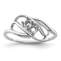Sterling Silver Rhodium-plated Synthetic 2 Stone Mother's Ring