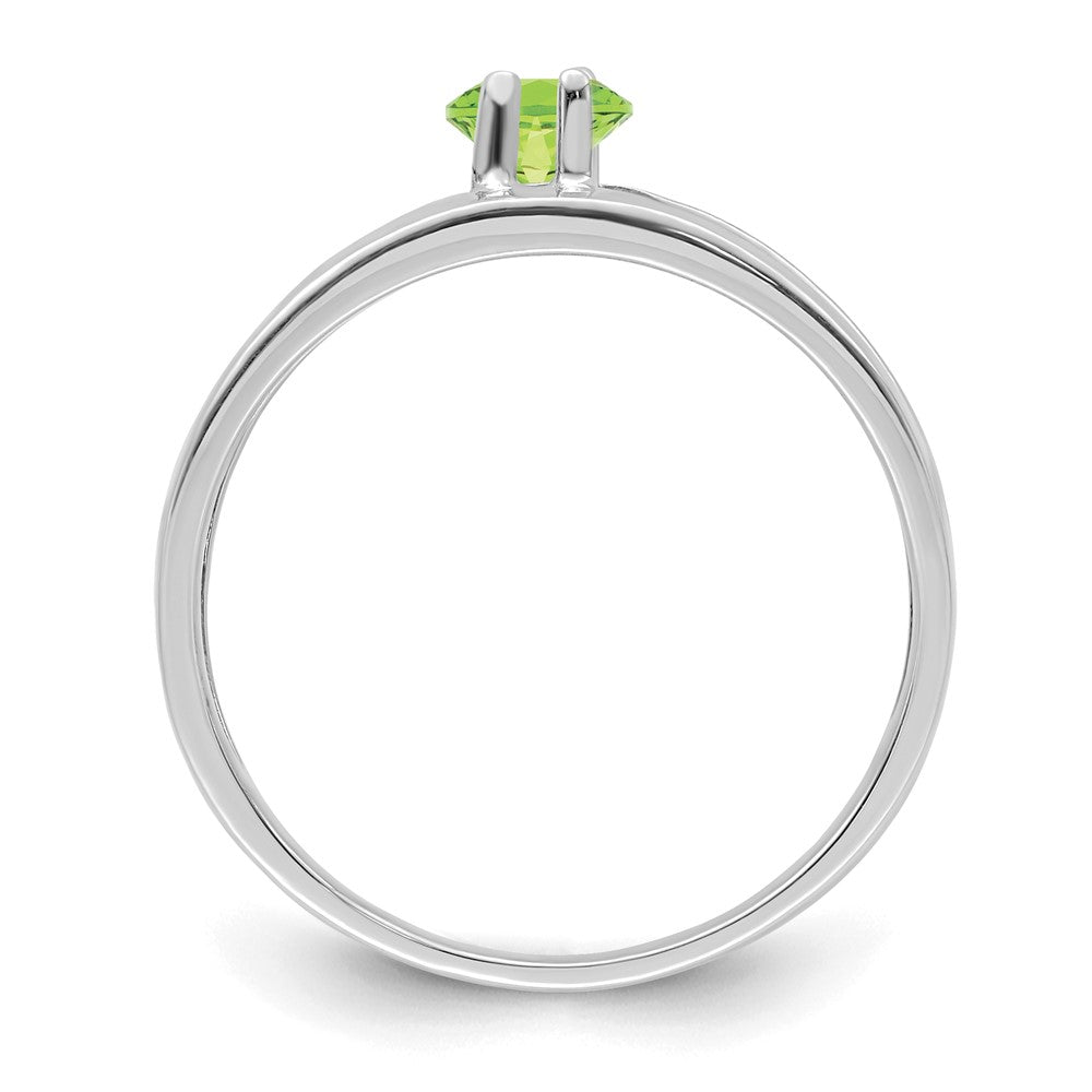 Sterling Silver Rhodium-plated family jewelry ring