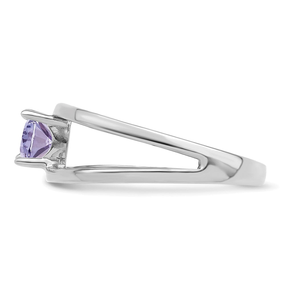 Sterling Silver Rhodium-plated family jewelry ring