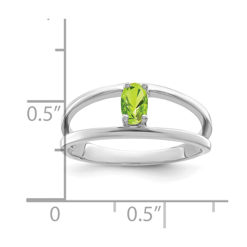 Sterling Silver Rhodium-plated family jewelry ring