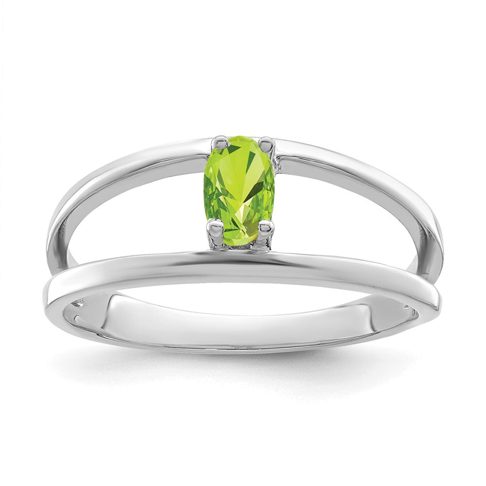 Sterling Silver Rhodium-plated family jewelry ring