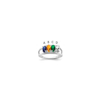 Sterling Silver Rhodium-plated Family Jewelry Mounting