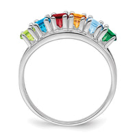 Sterling Silver Rhodium-plated Family Jewelry Mounting