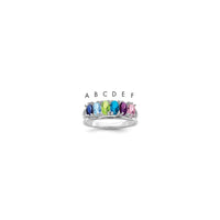 Sterling Silver Rhodium-platedFamily Jewelry Mounting