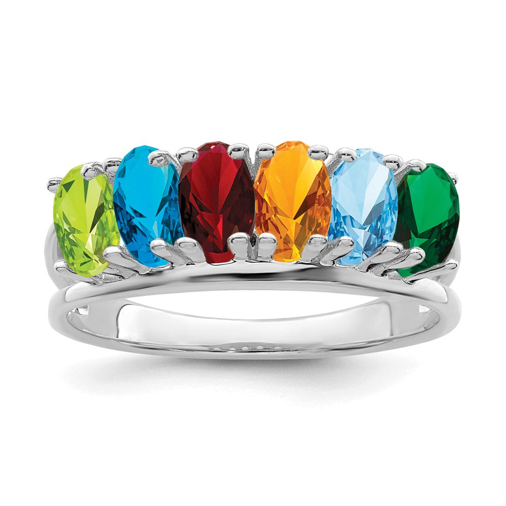 Sterling Silver Rhodium-platedFamily Jewelry Mounting