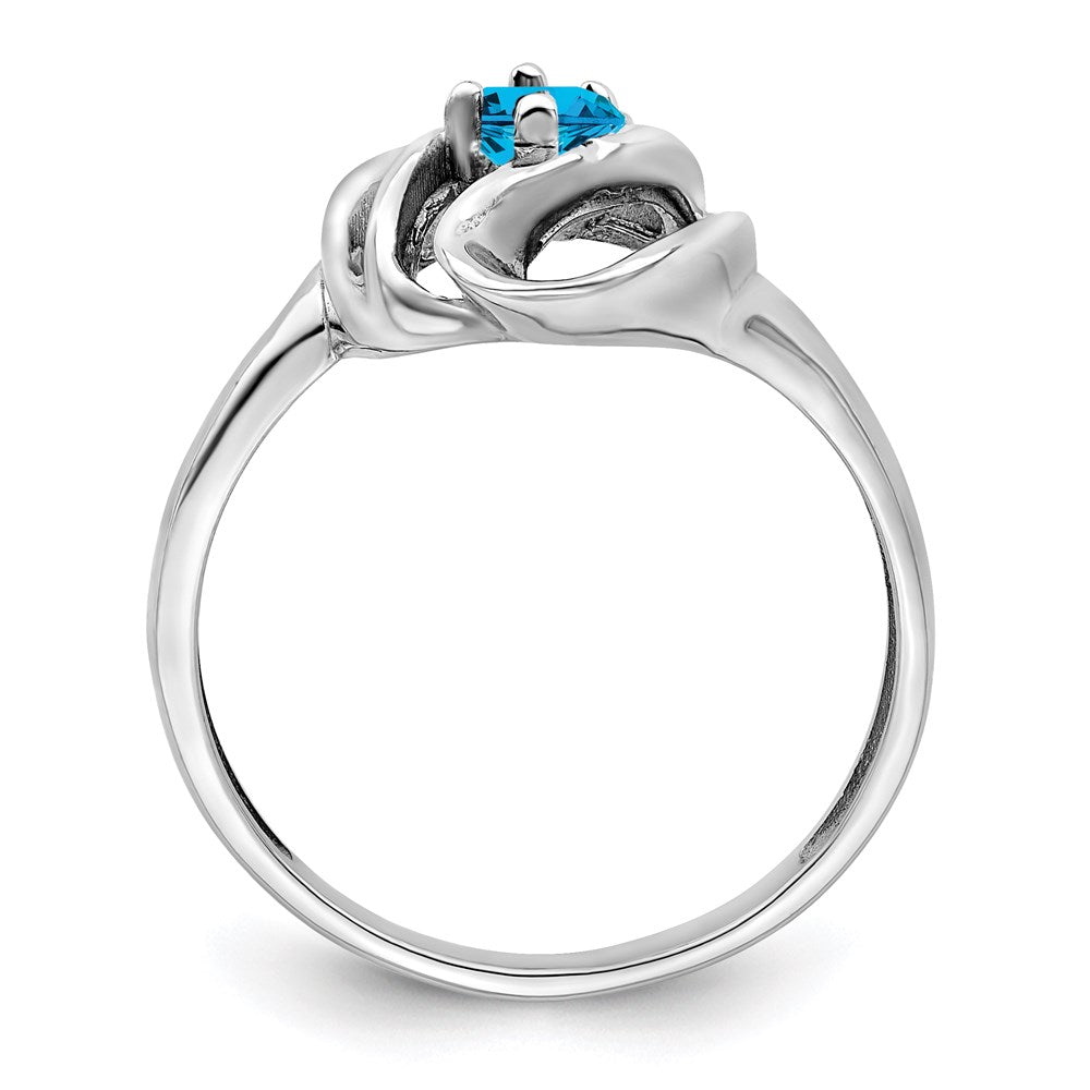 Sterling Silver Rhodium-plated Family Jewelry Ring