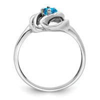 Sterling Silver Rhodium-plated Family Jewelry Ring