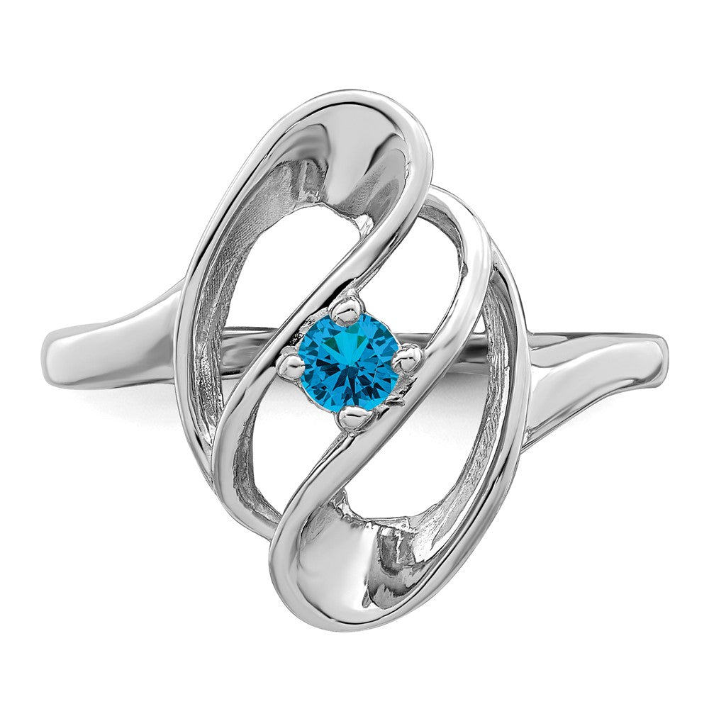 Sterling Silver Rhodium-plated Family Jewelry Ring
