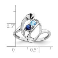 Sterling Silver Rhodium-plated Family Jewelry Mounting