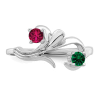 Sterling Silver Rhodium-plated Family Jewelry Mounting