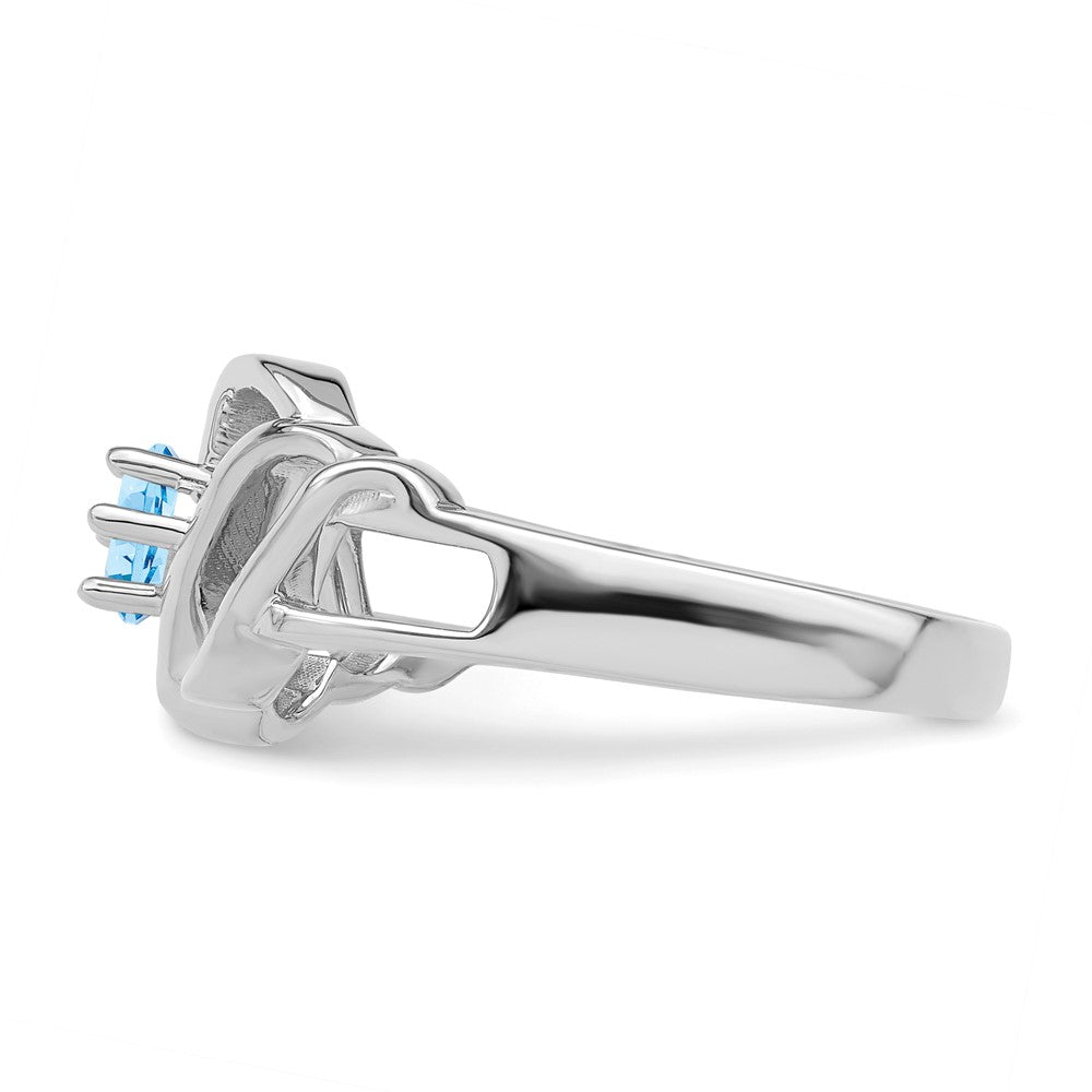Sterling Silver Rhodium-plated family jewelry ring