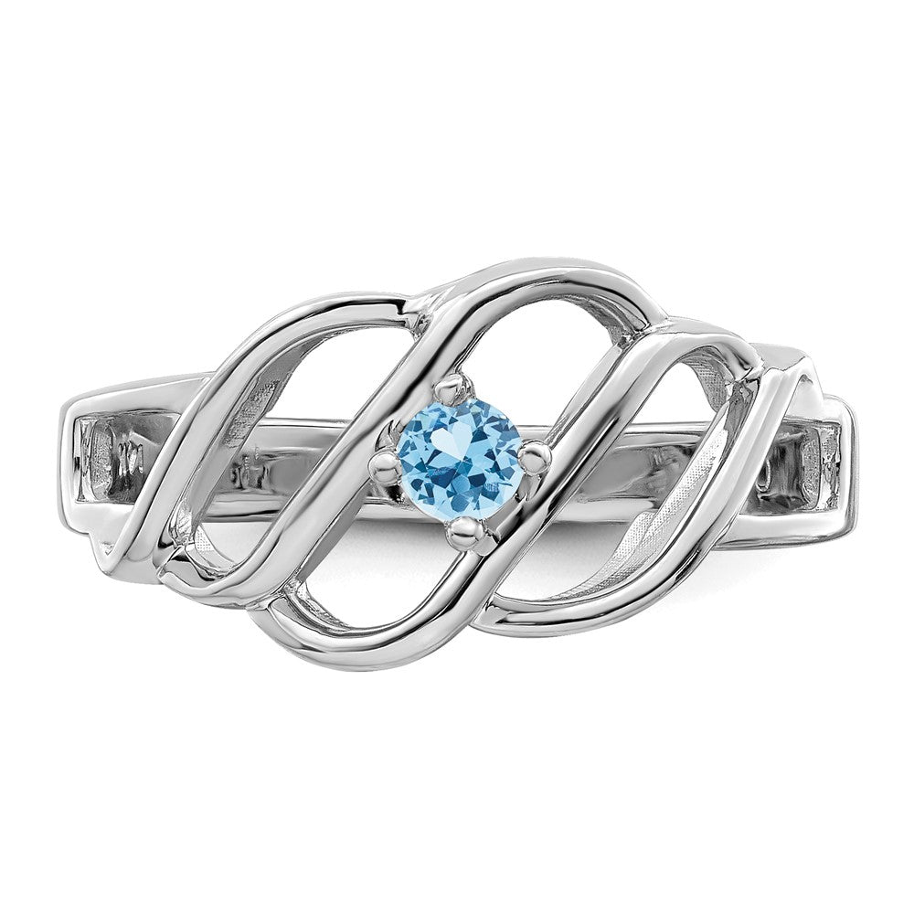 Sterling Silver Rhodium-plated Family Jewelry Ring