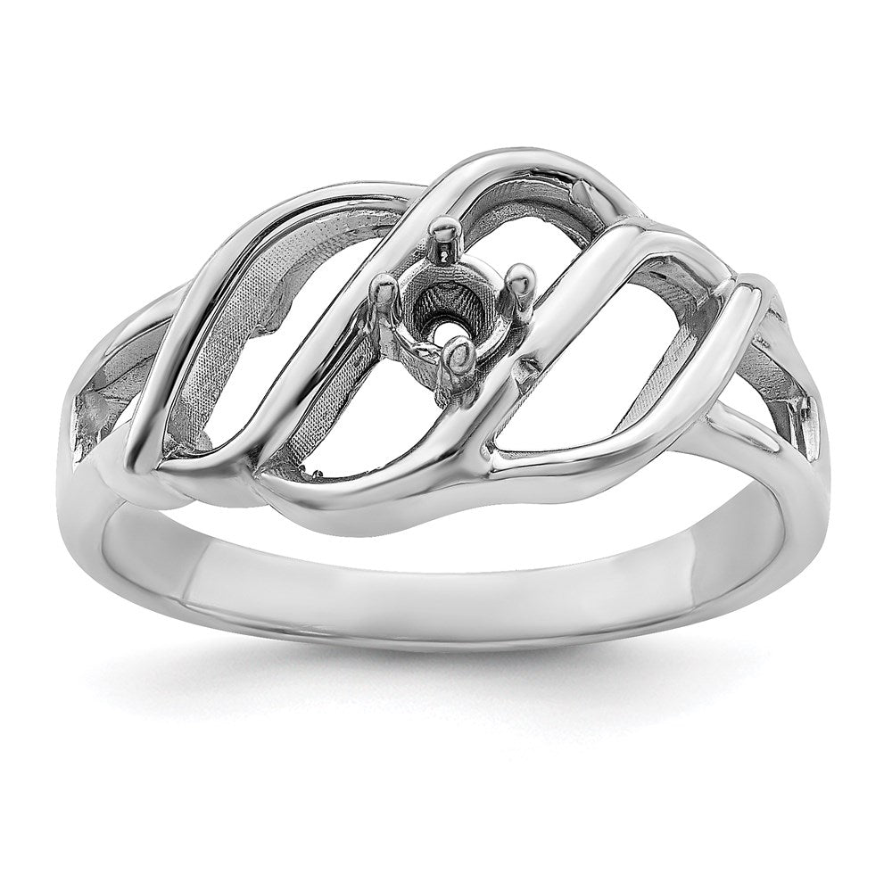 Sterling Silver Rhodium-plated family jewelry ring