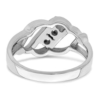 Sterling Silver Rhodium-plated Family Jewelry Mounting