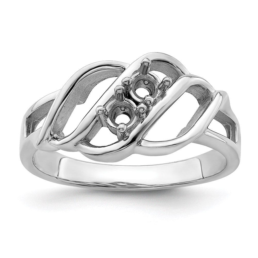 Sterling Silver Rhodium-plated Family Jewelry Ring