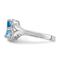 Sterling Silver Rhodium-plated Family Jewelry Mounting