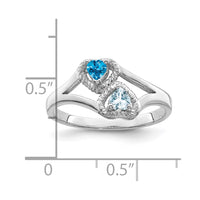 Sterling Silver Rhodium-plated Family Jewelry Mounting