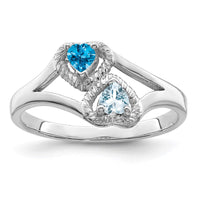Sterling Silver Rhodium-plated Family Jewelry Mounting