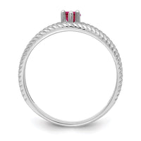 Sterling Silver Rhodium-plated Family Jewelry Mounting