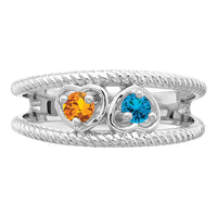 Sterling Silver Rhodium-plated Family Jewelry Mounting