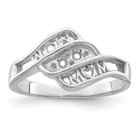 Sterling Silver Rhodium-plated Family Jewelry Mounting