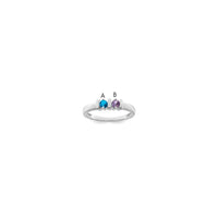 Sterling Silver Rhodium-plated Family Jewelry Mounting