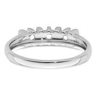 Sterling Silver Rhodium-plated Synthetic 3 Stone Mother's Ring