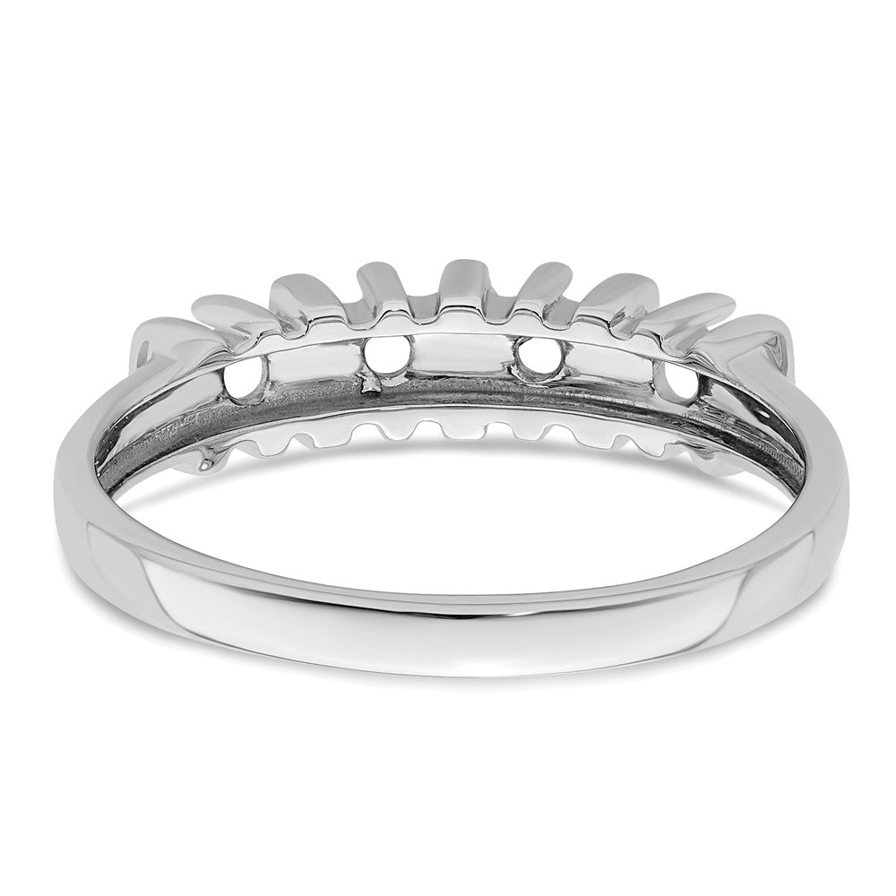 Sterling Silver Rhodium-plated Family Jewelry Mounting