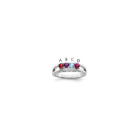 Sterling Silver Rhodium-plated Family Jewelry Mounting
