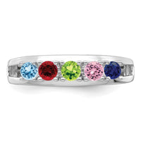 Sterling Silver Rhodium-plated Family Jewelry Mounting