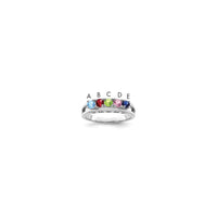 Sterling Silver Rhodium-plated Family Jewelry Mounting