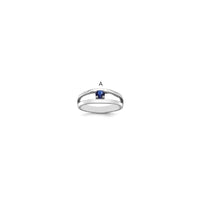 Sterling Silver Rhodium-plated Synthetic Family Jewelry Ring