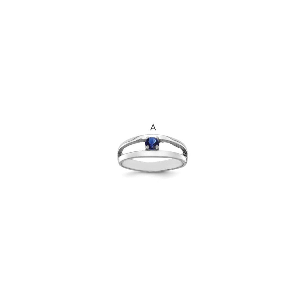 Sterling Silver Rhodium-plated Family jewelry ring