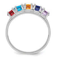 Sterling Silver Rhodium-plated Family Jewelry Mounting