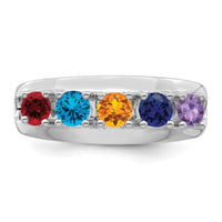 Sterling Silver Rhodium-plated Family Jewelry Mounting