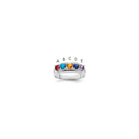 Sterling Silver Rhodium-plated Family Jewelry Mounting