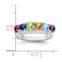 Sterling Silver Rhodium-plated Family Jewelry Mounting